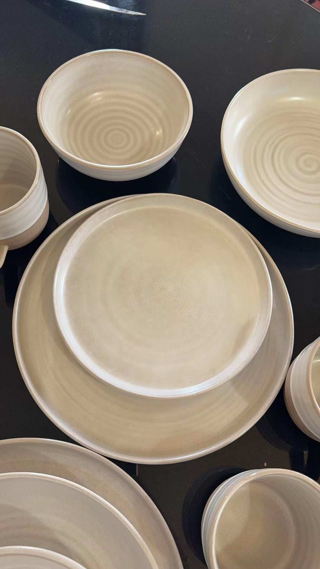 Nordic Spiral Ceramic Dinnerware Set