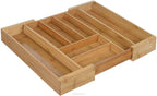 Bamboo Drawer Organizer – Multi-Section Storage
