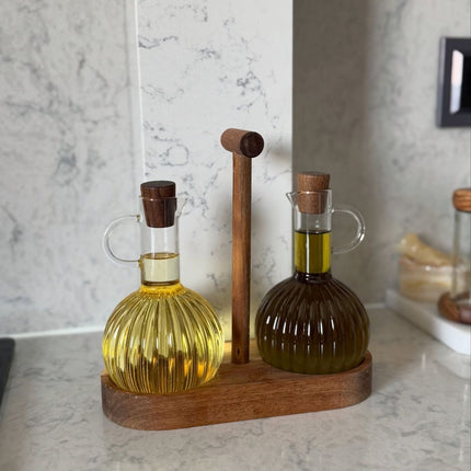 Elegant Oil & Vinegar Dispenser Set
