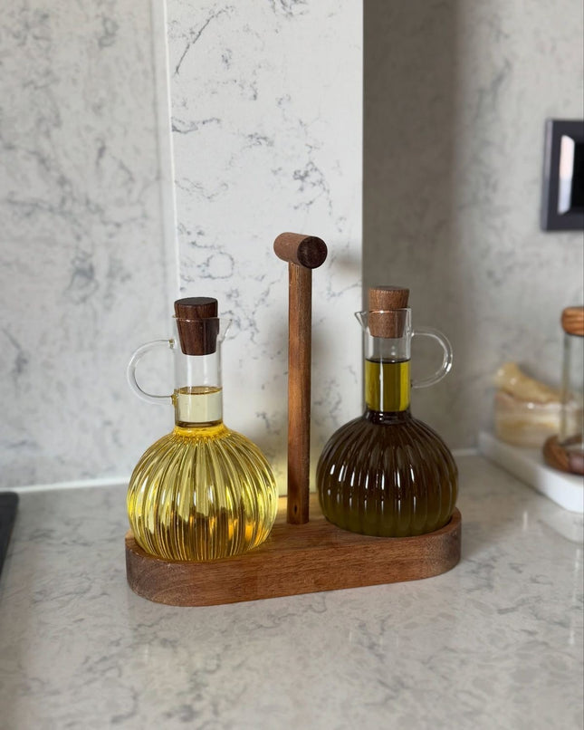 Elegant Oil & Vinegar Dispenser Set