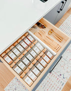 Set of 4 Clear Acrylic Drawer Organizer