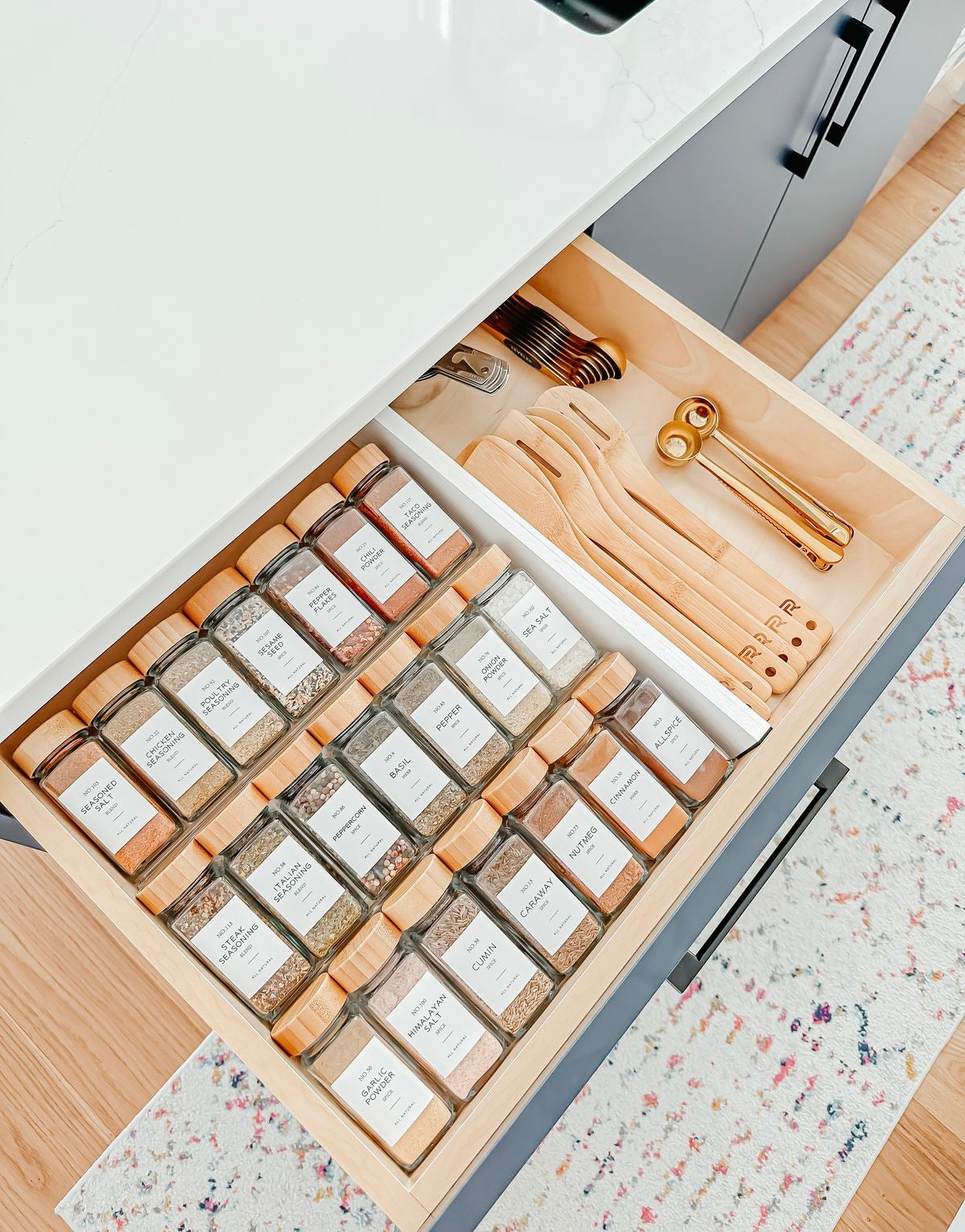 Set of 4 Clear Acrylic Drawer Organizer