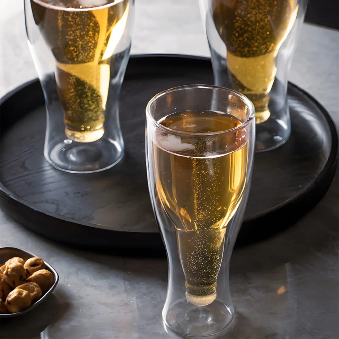 1pcs/580ml Double Glass Cup