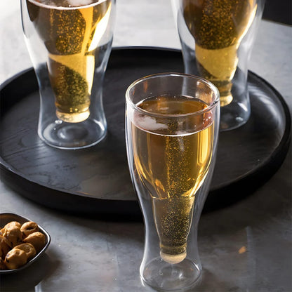 1pcs/580ml Double Glass Cup