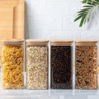 1.5 L Glass Storage Jar with Bamboo Lid