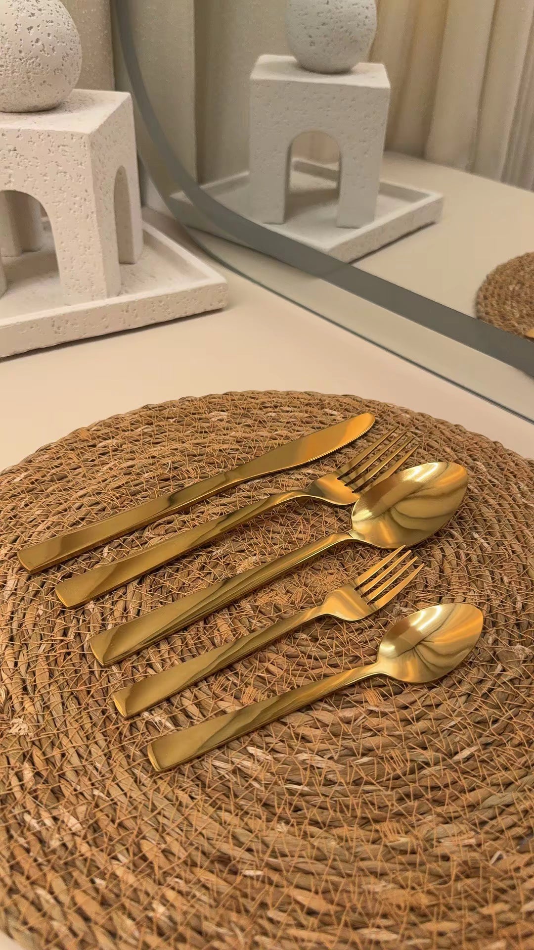 Gold Stainless Steel Cutlery Set
