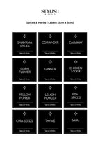Stylish Kitchen Labels ( 5x5 )