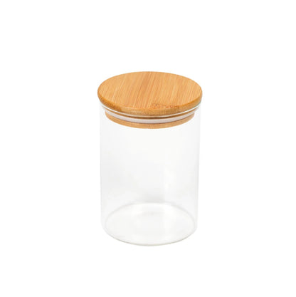 Glass Jar W/ Bamboo Lid