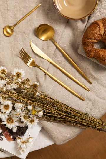 24-Gold Stainless Steel Cutlery Set