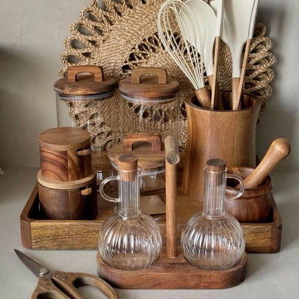 Elegant Oil & Vinegar Dispenser Set