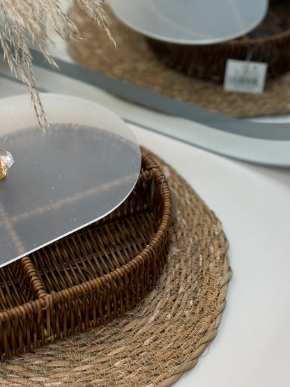 Woven Tray with Cover