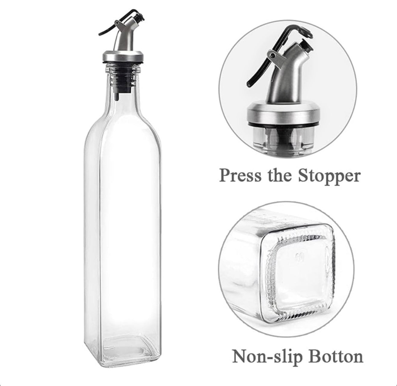 500 ML Borosilicate Glass Oil