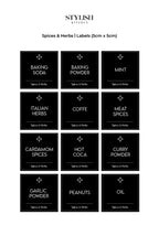 Stylish Kitchen Labels ( 5x5 )