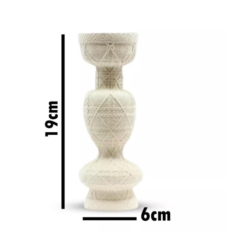 3pcs-Roman-Style Stone Candle Holder
