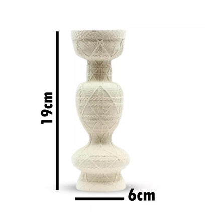 3pcs-Roman-Style Stone Candle Holder