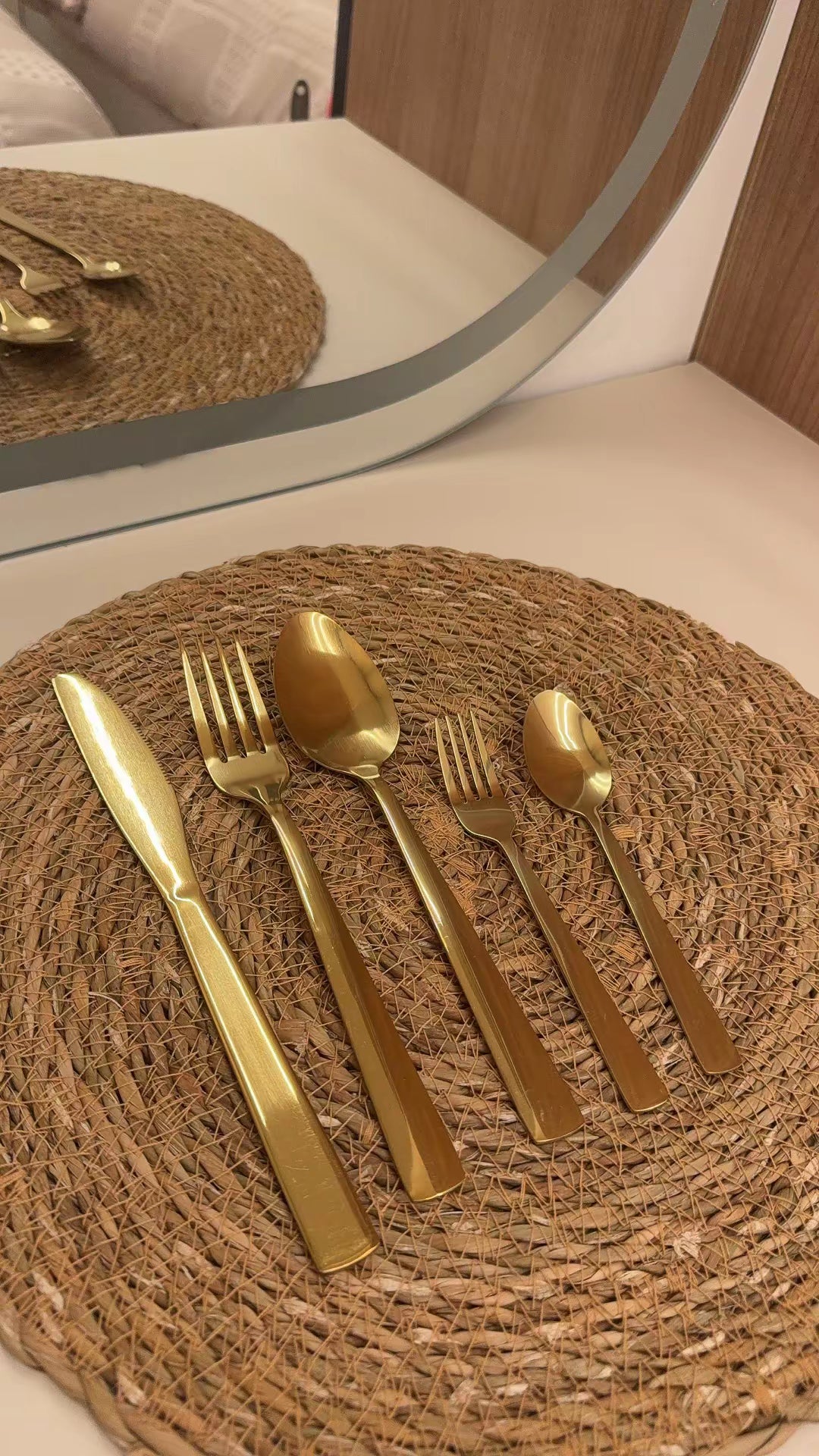 Gold Stainless Steel Cutlery Set