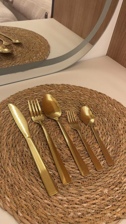 Gold Stainless Steel Cutlery Set