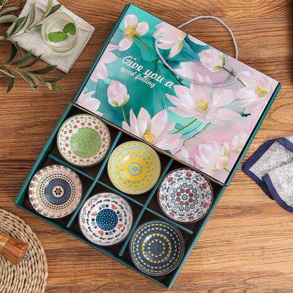 6 Ceramic Bowls Set