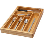 Bamboo Drawer Organizer – Multi-Section Storage