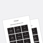 Stylish Kitchen Labels ( 5x5 )