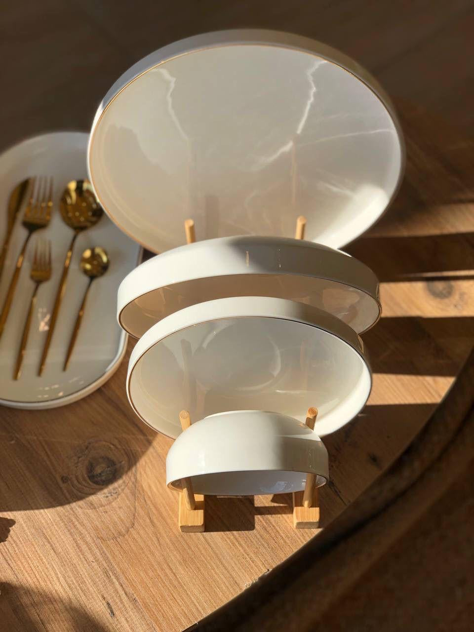 Premium Gold Dinner Set