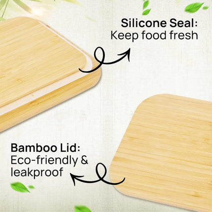 Set of 3 Glass Tuperware