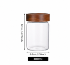 1PC Glass Storage Jar with Airtight Lid
