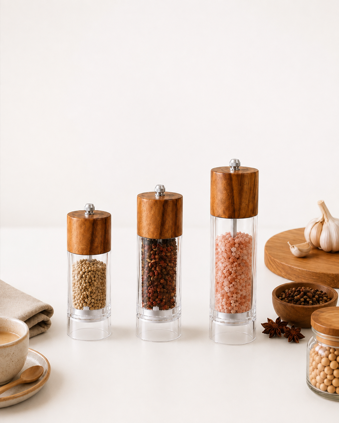 Wooden & Acrylic Spice Grinder