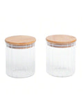 8x10cm Glass Jar with Wooden Lid