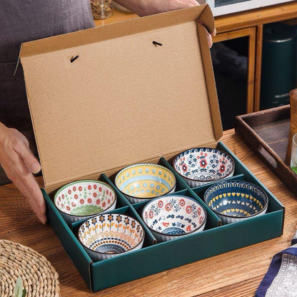 6 Ceramic Bowls Set