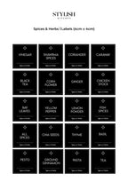 Stylish Kitchen Labels (4x4)