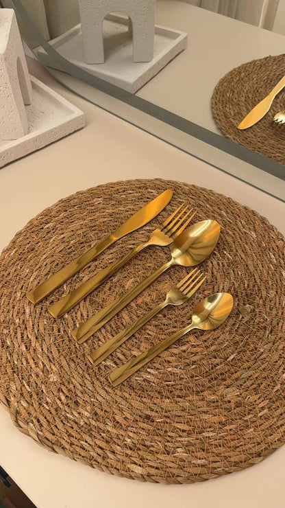 Gold Stainless Steel Cutlery Set