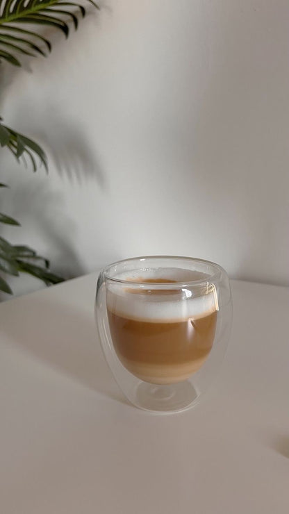 80ml Double Glass Cups