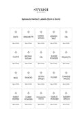 60 Labels Stylish Kitchen ( 5x3 )