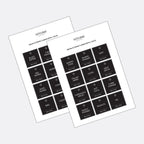 Stylish Kitchen Labels ( 5x5 )