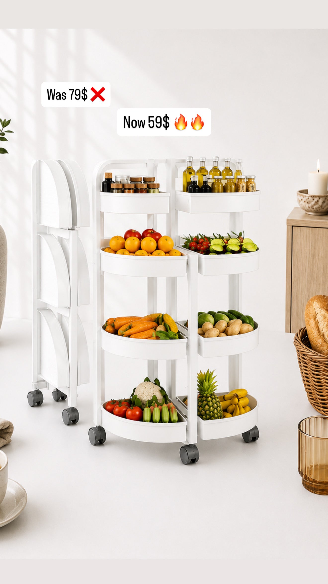 Multi-Tier Vegetable & Storage Rack