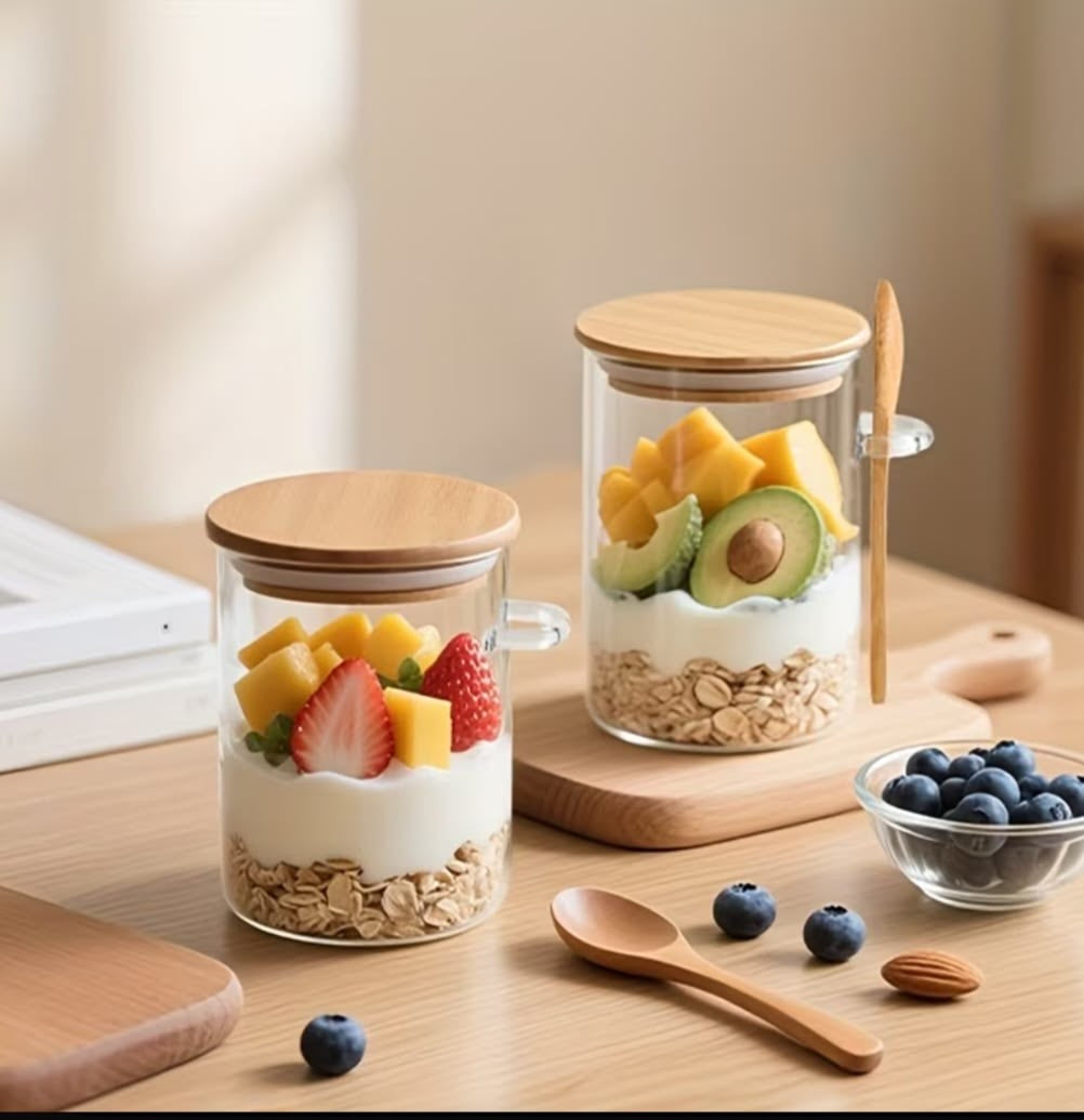 12pcs Spices Glass Jars 10cmx10cm