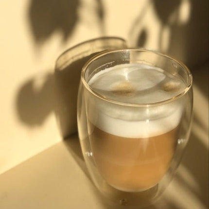 1pcs 450ml Double Glass Cup