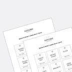 Stylish Kitchen Labels ( 5x5 )