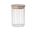 8x13cm Glass Storage Jar With Wooden Lid