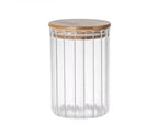 8x13cm Glass Storage Jar With Wooden Lid