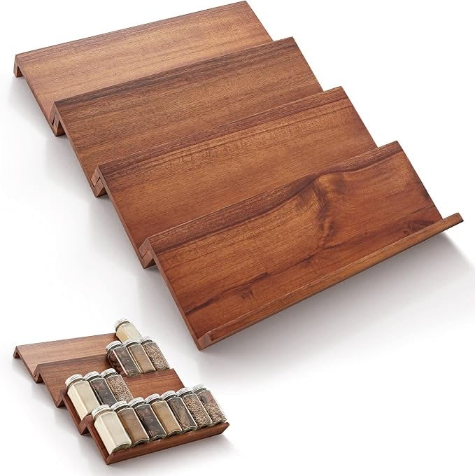 4-Tier Wooden Spice Rack