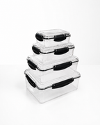 4-Piece Airtight Food Storage Container Set with Locking Lids