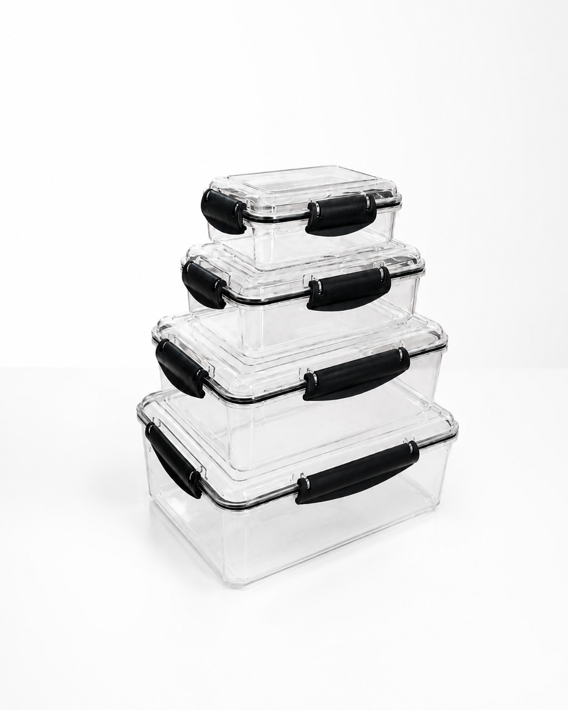 4-Piece Airtight Food Storage Container Set with Locking Lids