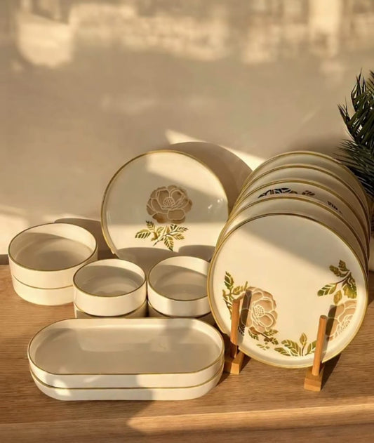 Flower Ceramic Breakfast Set