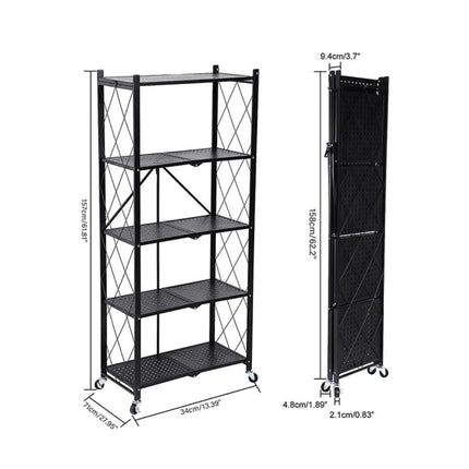 Modern Multi-Tier Metal/Iron Storage Shelf