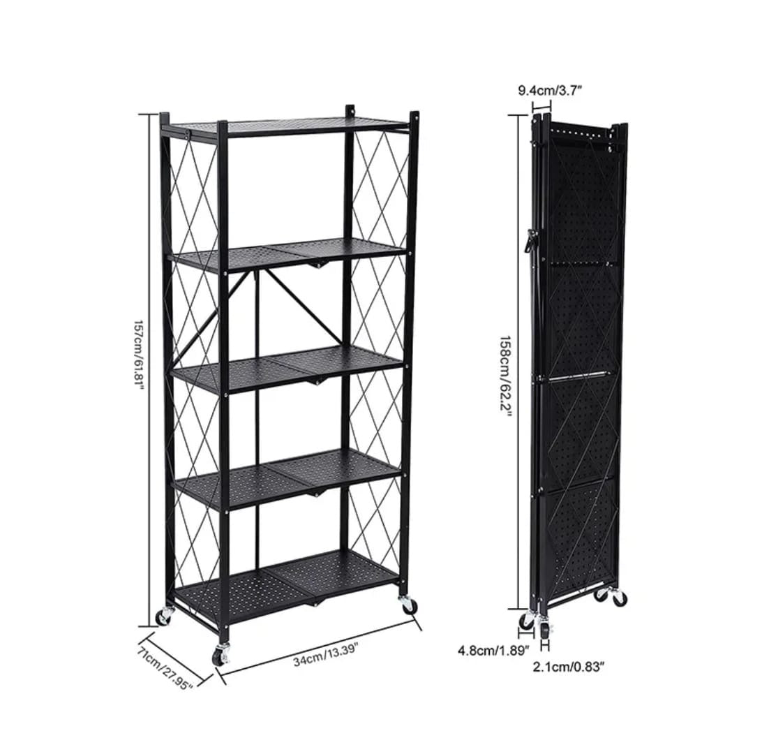 Modern Multi-Tier Metal/Iron Storage Shelf