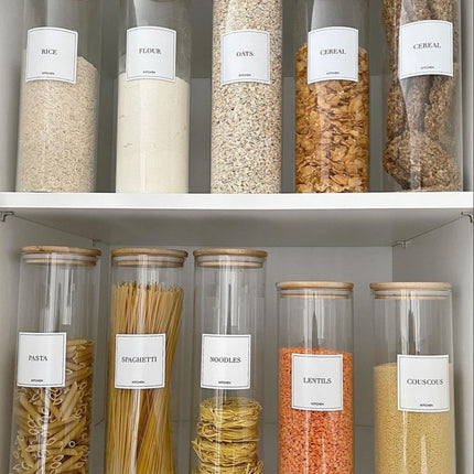 Glass Jar W/ Bamboo Lid