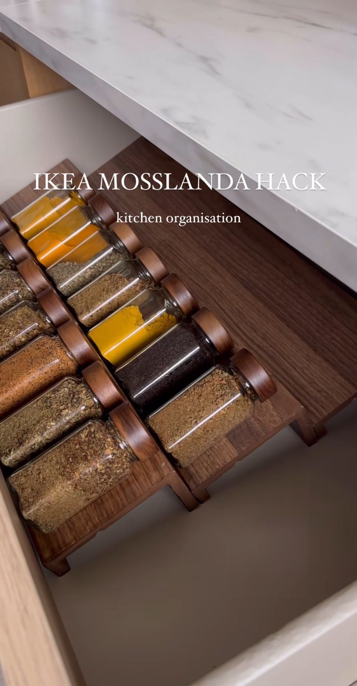 12 Spices Jar Set – Glass Jars with Wooden Lids