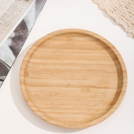3pcs-Circular Bamboo Serving Trays